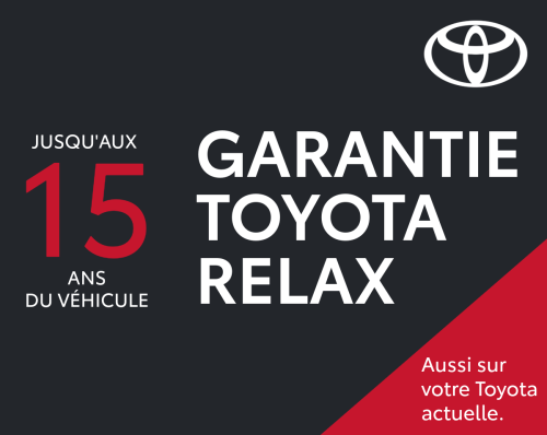 Toyota Relax : 15 ans de garantie et assistance